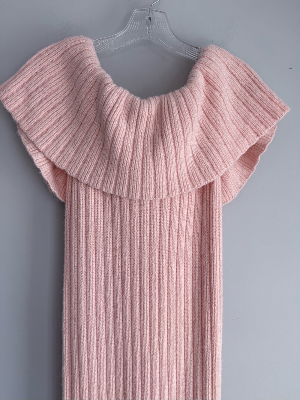 NWT WORTH Collective Aston Bow Front Maxi Sweater Dress in Pinkish Petal M - Picture 7 of 16